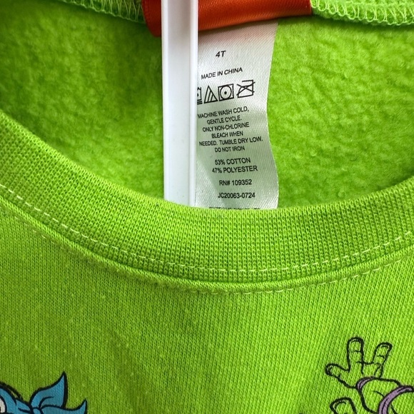 Green Teenage Ninja Turtles Sweatshirt and Pants Set, Size 4T - Picture 2 of 5